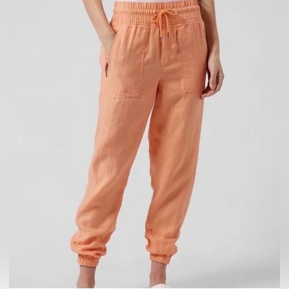 Athleta CABO LINEN JOGGER , sz : 8 - Picture 1 of 9